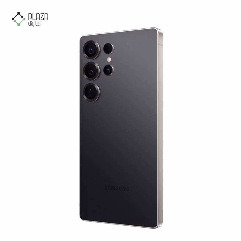 نمای پشت گوشی موبایل سامسونگ مدل Galaxy S25 Ultra ظرفیت 512 گیگابایت رم 12 گیگابایت - ویتنام رنگ مشکی پلازا دیجیتال