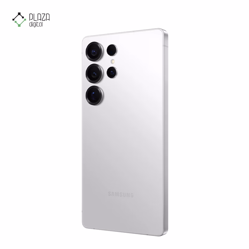 نمای پشت گوشی موبایل سامسونگ مدل Galaxy S25 Ultra ظرفیت 512 گیگابایت رم 12 گیگابایت - ویتنام رنگ سفید پلازا دیجیتال