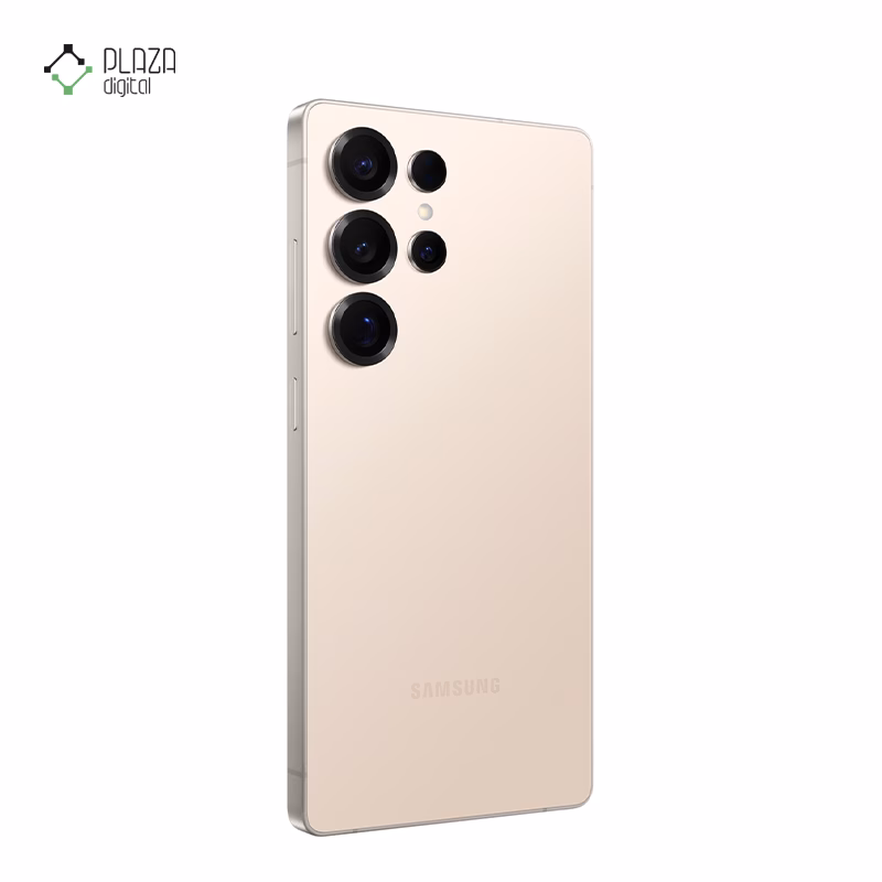 نمای پشت گوشی موبایل سامسونگ مدل Galaxy S25 Ultra ظرفیت 512 گیگابایت رم 12 گیگابایت - ویتنام رنگ طلایی تیره پلازا دیجیتال