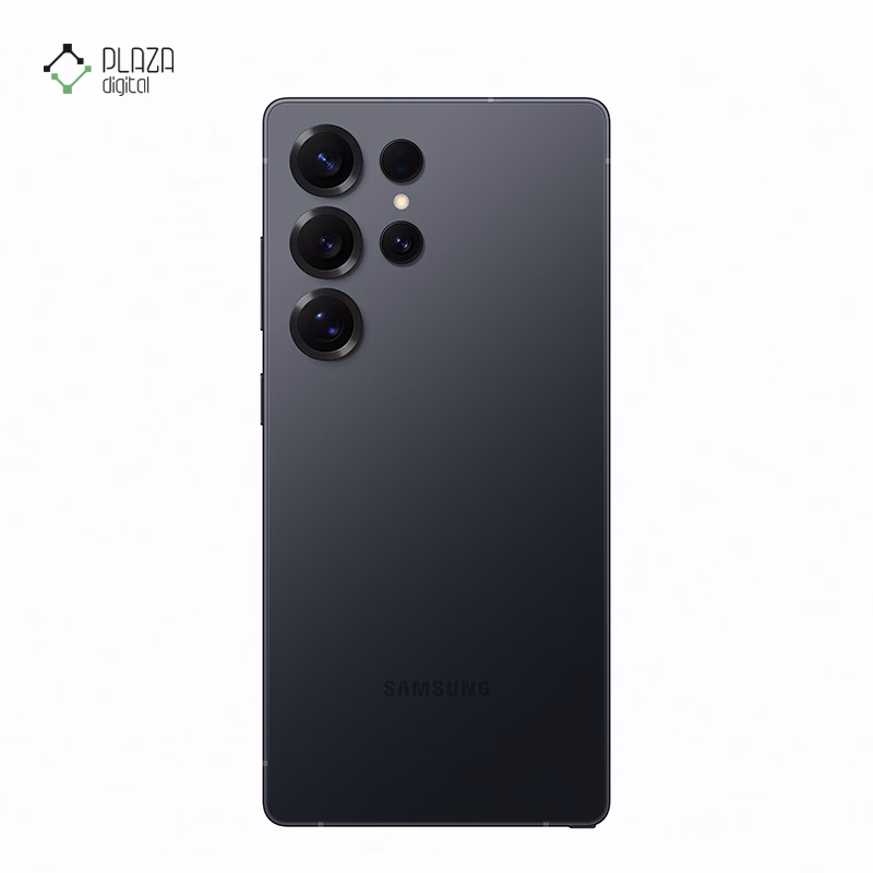 نمای پشت گوشی موبایل سامسونگ مدل Galaxy S25 Ultra ظرفیت 512 گیگابایت رم 12 گیگابایت - ویتنام رنگ مشکی تیره پلازا دیجیتال