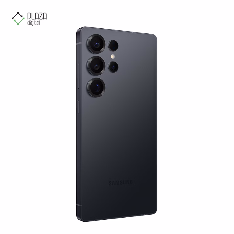 نمای پشت گوشی موبایل سامسونگ مدل Galaxy S25 Ultra ظرفیت 512 گیگابایت رم 12 گیگابایت - ویتنام رنگ مشکی تیره پلازا دیجیتال