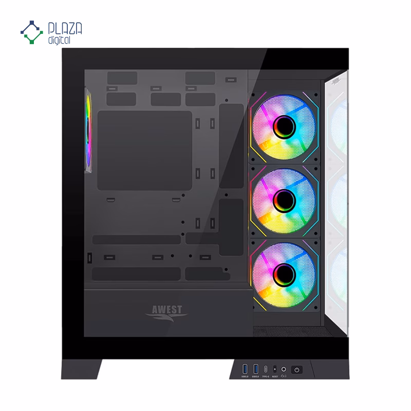 کیس کامپیوتر گیمینگ اوست مدل GT-AQ16-MB پلازادیجیتال