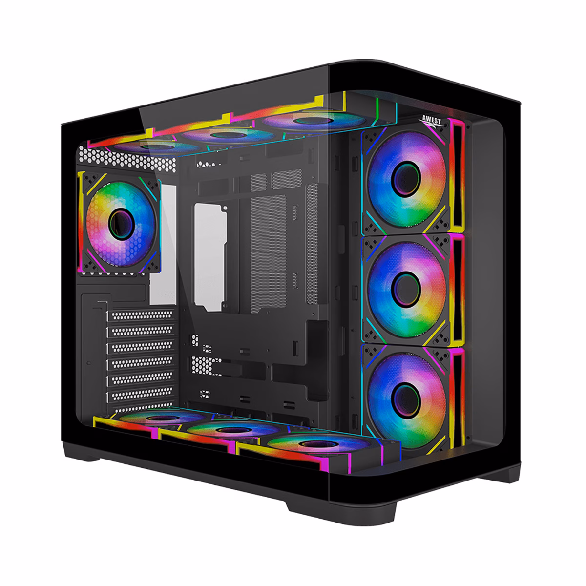 کیس کامپیوتر گیمینگ اوست مدل GT-AQ18-MB پلازادیجیتال