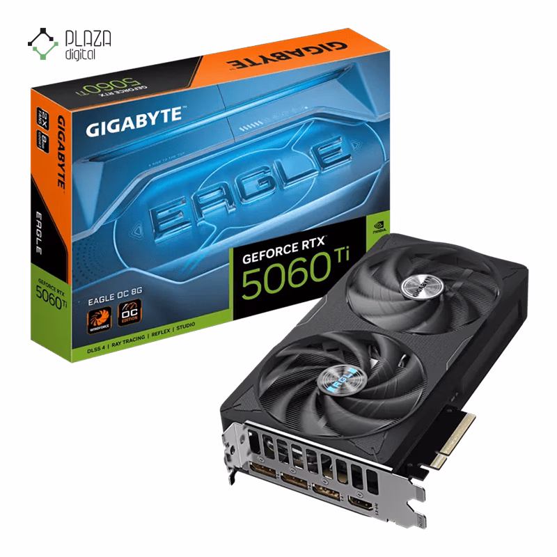 کارت گرافیک گیگابایت مدل GeForce RTX 5060 Ti EAGLE OC 8G حافظه 8 گیگابایت پلازادیجیتال