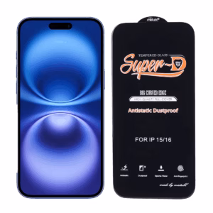 گلس شیشه ای گوشی اپل iPhone 16 میتوبل مدل Anti Static Super D پلازادیجیتال