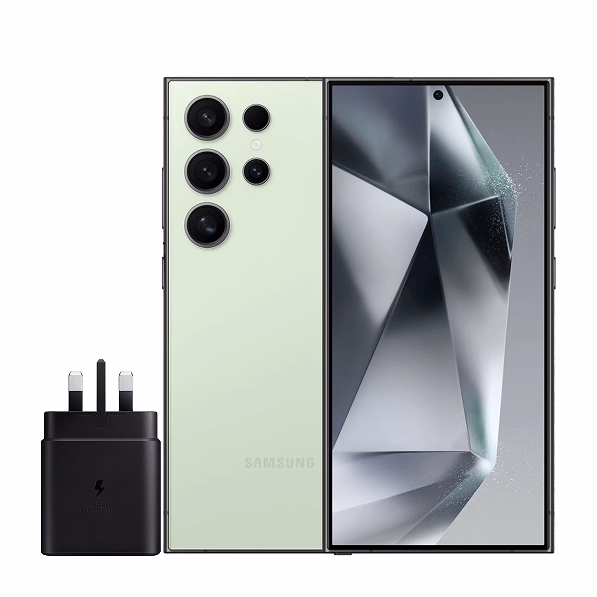 گوشی موبایل سامسونگ مدل Galaxy S24 Ultra ظرفیت 256 گیگابایت رم 12 گیگابایت – ویتنام همراه شارژر 45 وات سامسونگ سبز پلازادیجیتال