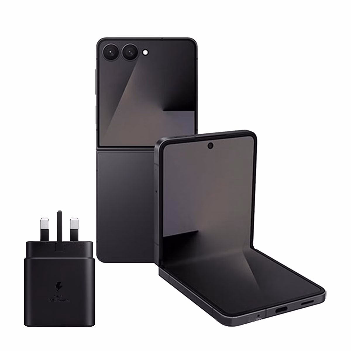گوشی موبایل سامسونگ مدل Galaxy Z Flip7 ظرفیت 512 گیگابایت رم 12 گیگابایت – ویتنام همراه شارژر 45 وات سامسونگ مشکی پلازادیجیتال