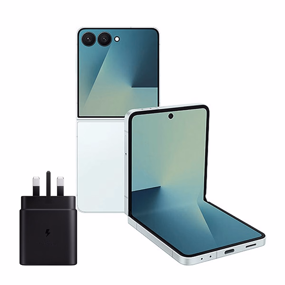 گوشی موبایل سامسونگ مدل Galaxy Z Flip7 ظرفیت 512 گیگابایت رم 12 گیگابایت – ویتنام همراه شارژر 45 وات سامسونگ سبز پلازادیجیتال