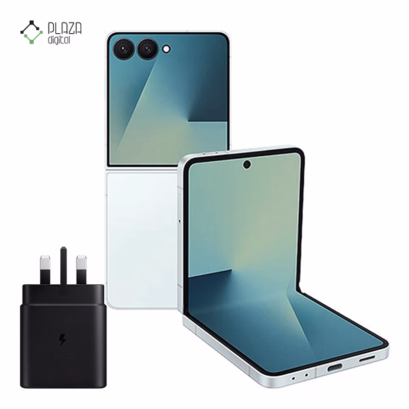 گوشی موبایل سامسونگ مدل Galaxy Z Flip7 ظرفیت 512 گیگابایت رم 12 گیگابایت – ویتنام همراه شارژر 45 وات سامسونگ پلازادیجیتال