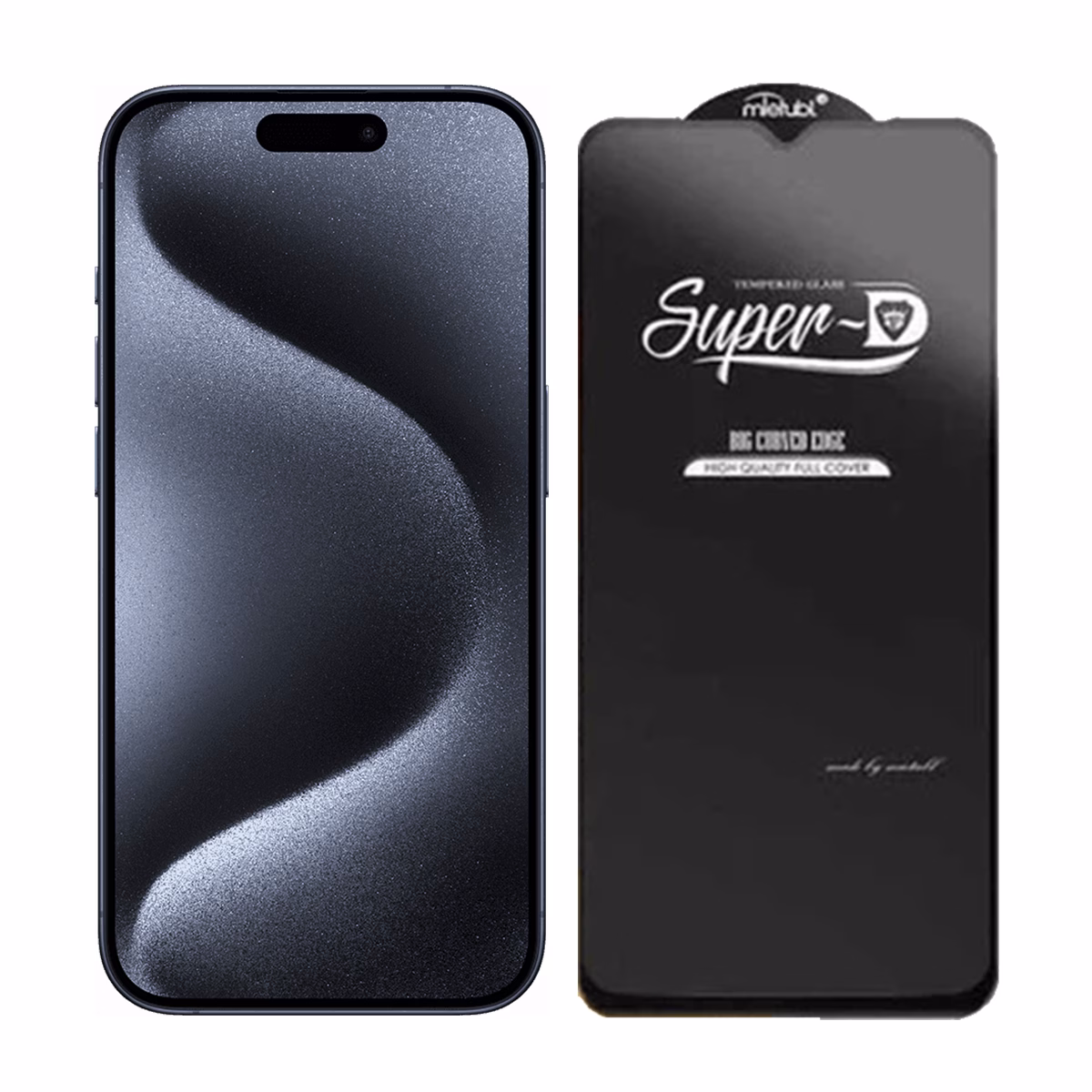 گلس شیشه ای گوشی اپل iPhone 15 Pro مدل Super D پلازادیجیتال