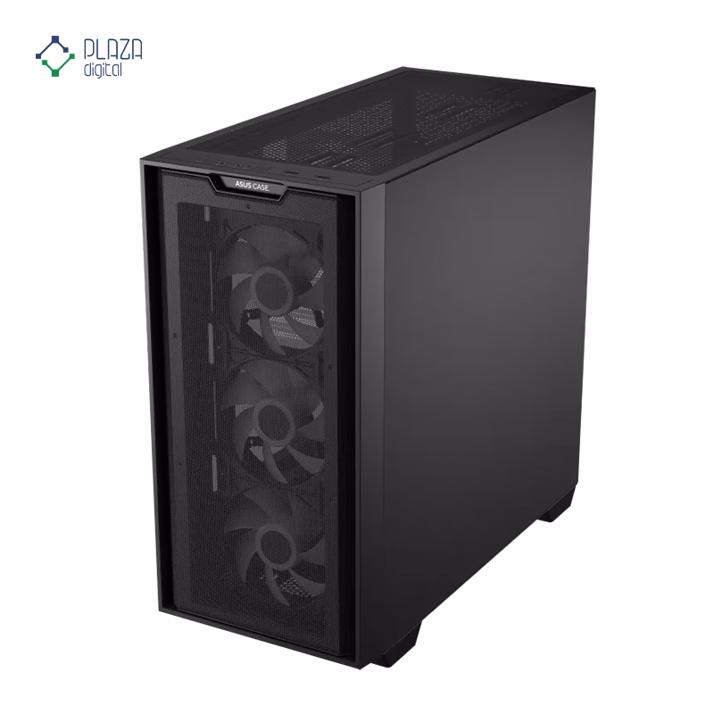 کیس کامپیوتر گیمینگ ایسوس مدل A21 PLUS رنگ مشکی پلازا دیجیتال