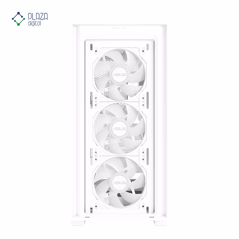کیس کامپیوتر گیمینگ ایسوس مدل A21 PLUS رنگ سفید پلازا دیجیتال