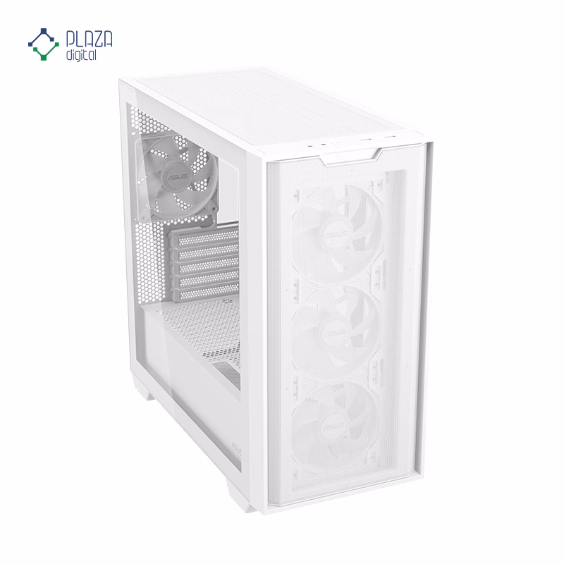 کیس کامپیوتر گیمینگ ایسوس مدل A21 PLUS رنگ سفید پلازا دیجیتال