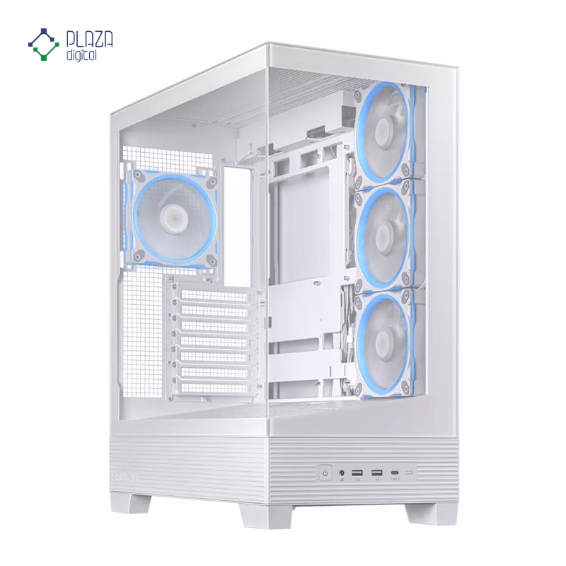 کیس کامپیوتر گیمینگ ایسوس مدل A31 PLUS رنگ سفید پلازا دیجیتال