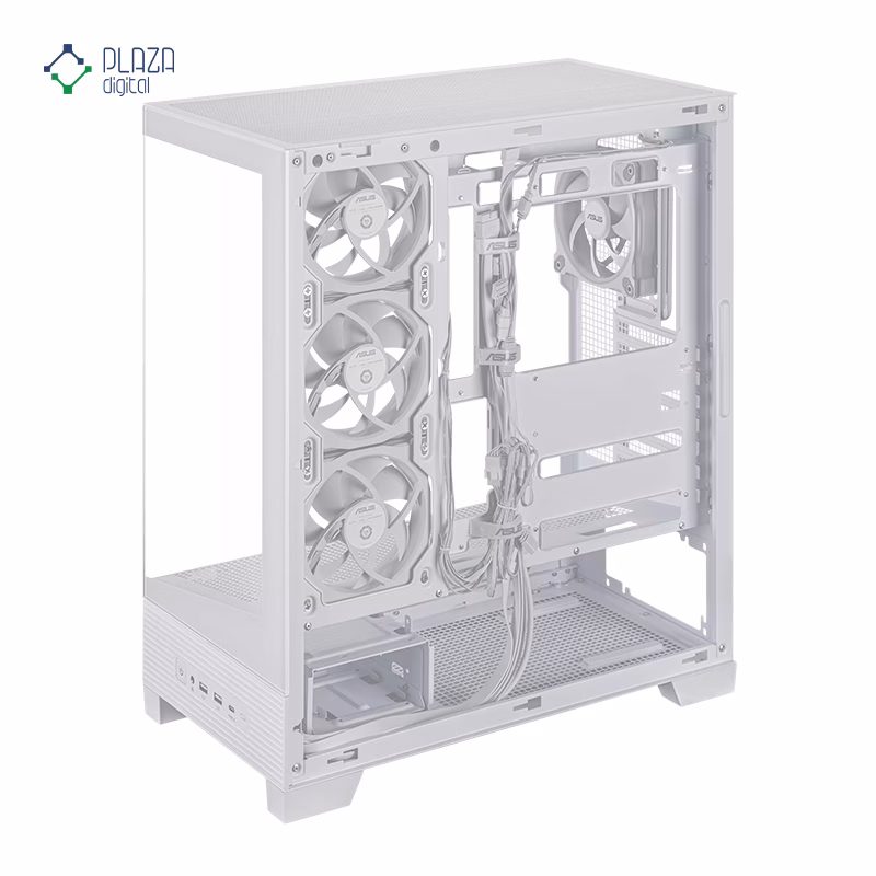 کیس کامپیوتر گیمینگ ایسوس مدل A31 PLUS رنگ سفید پلازا دیجیتال