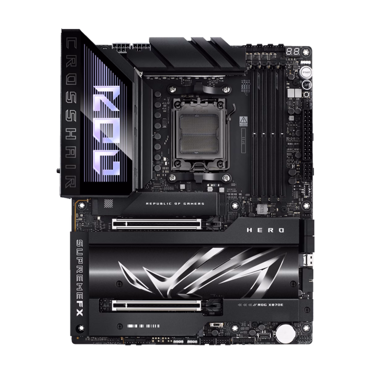 مادربرد ایسوس مدل ROG CROSSHAIR X870E HERO D5 پلازا دیجیتال