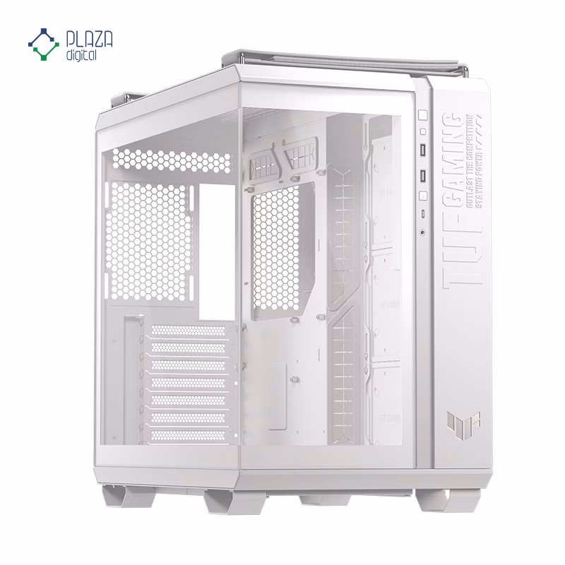 کیس کامپیوتر گیمینگ ایسوس مدل TUF Gaming GT502 Horizon رنگ سفید پلازا دیجیتال