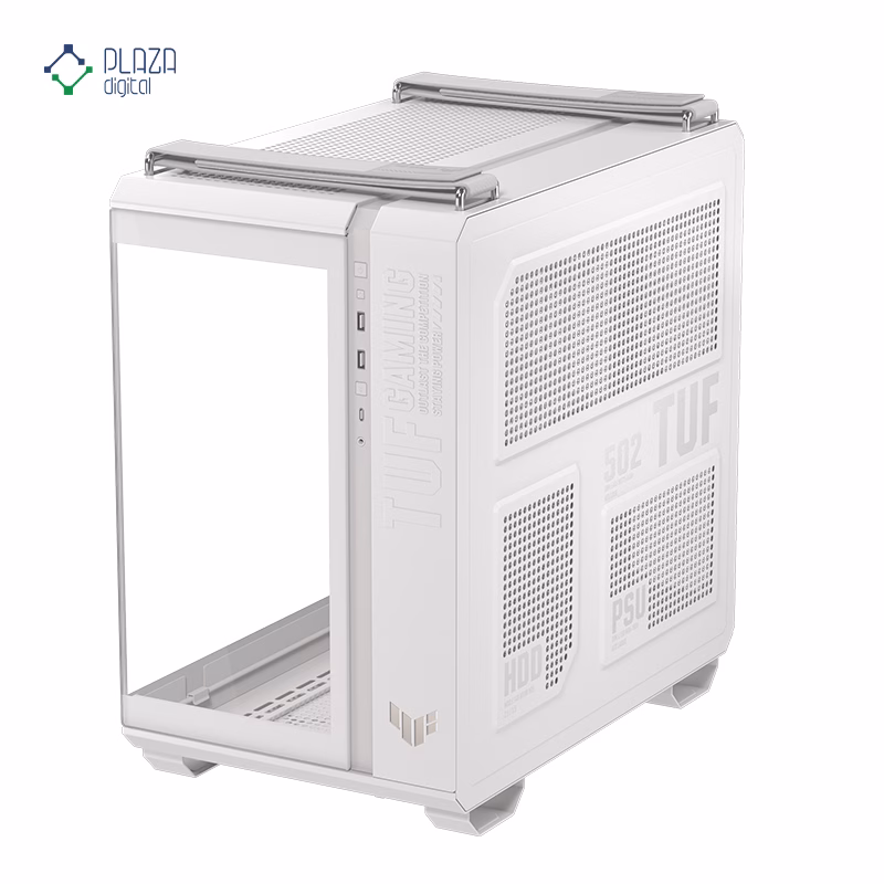 کیس کامپیوتر گیمینگ ایسوس مدل TUF Gaming GT502 Horizon رنگ سفید پلازا دیجیتال