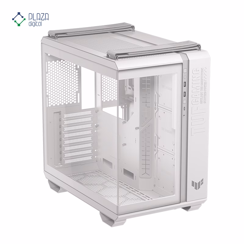 کیس کامپیوتر گیمینگ ایسوس مدل TUF Gaming GT502 Horizon رنگ سفید پلازا دیجیتال