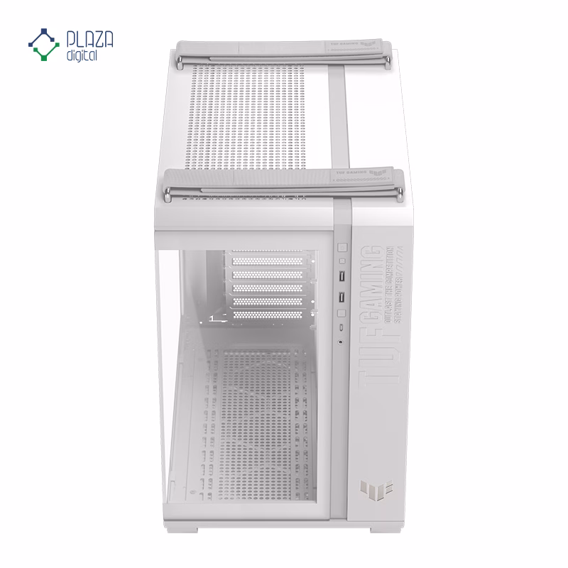 کیس کامپیوتر گیمینگ ایسوس مدل TUF Gaming GT502 Horizon رنگ سفید پلازا دیجیتال