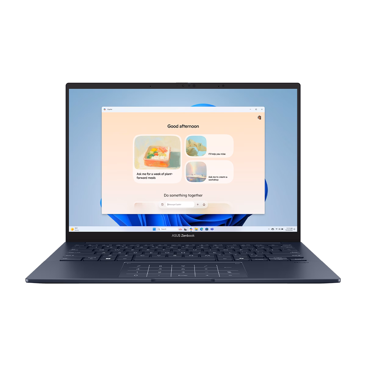 لپ تاپ ایسوس 14 اینچی مدل Zenbook 14 UX3405CA Ultra 7 255H 16GB 512GB پلازا دیجیتال