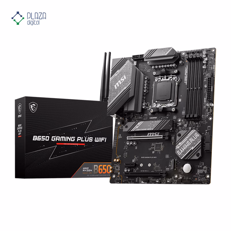 جعبه مادربرد ام اس آی مدل B650 GAMING PLUS WIFI D5 پلازا دیجیتال