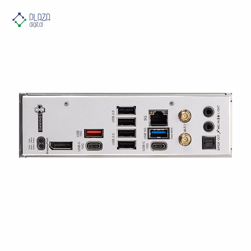 درگاه های مادربرد ام اس آی مدل B850 GAMING PLUS WIFI D5 پلازا دیجیتال