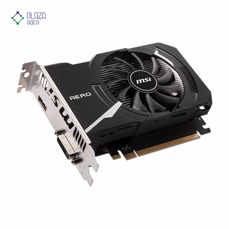 کارت گرافیک ام اس ای مدل GeForce GT 1030 AERO ITX 4GD4 OC حافظه 4 گیگابایت پلازا دیجیتال