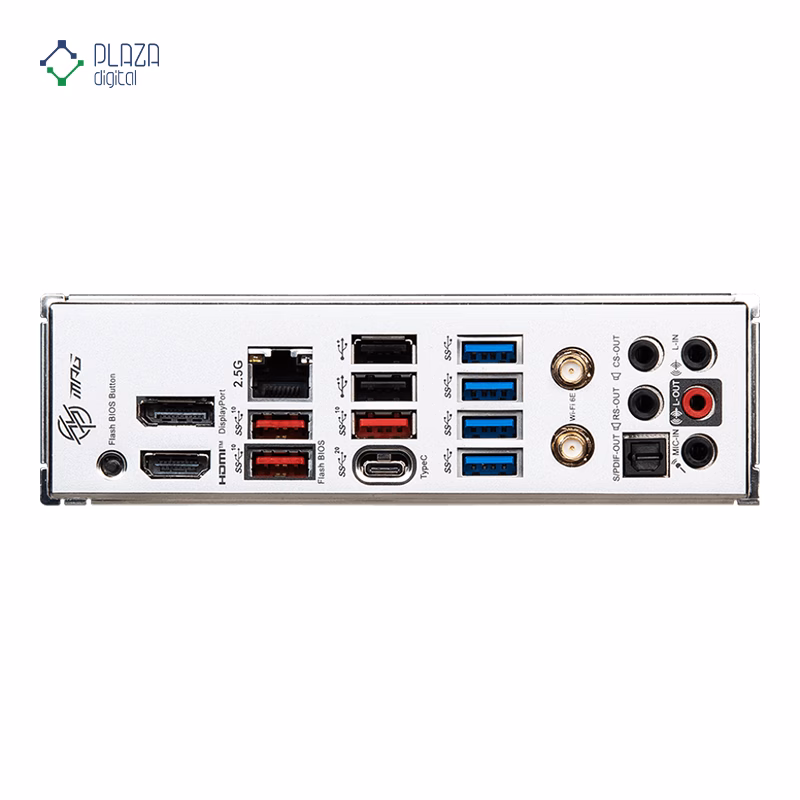 درگاه های مادربرد ام اس آی مدل MPG B650 EDGE WIFI D5 پلازا دیجیتال