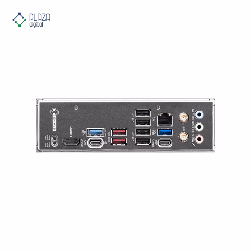 درگاه های مادربرد ام اس آی مدل X870 GAMING PLUS WIFI D5 پلازا دیجیتال