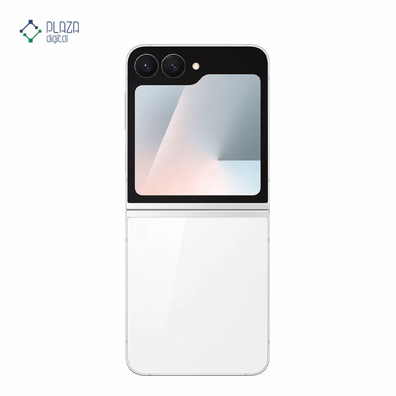نمای پشت گوشی موبایل سامسونگ مدل Galaxy Z Flip7 FE ظرفیت 256 گیگابایت رم 8 گیگابایت - ویتنام رنگ سفید پلازا دیجیتال