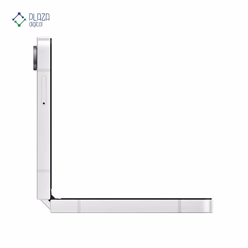 نمای کنار گوشی موبایل سامسونگ مدل Galaxy Z Flip7 FE ظرفیت 256 گیگابایت رم 8 گیگابایت - ویتنام رنگ سفید پلازا دیجیتال