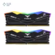 رم کامپیوتر DDR5 تیم گروپ مدل T-Force Delta RGB دو کاناله 5200 مگاهرتز CL40 ظرفیت 16 گیگابایت پلازا دیجیتال