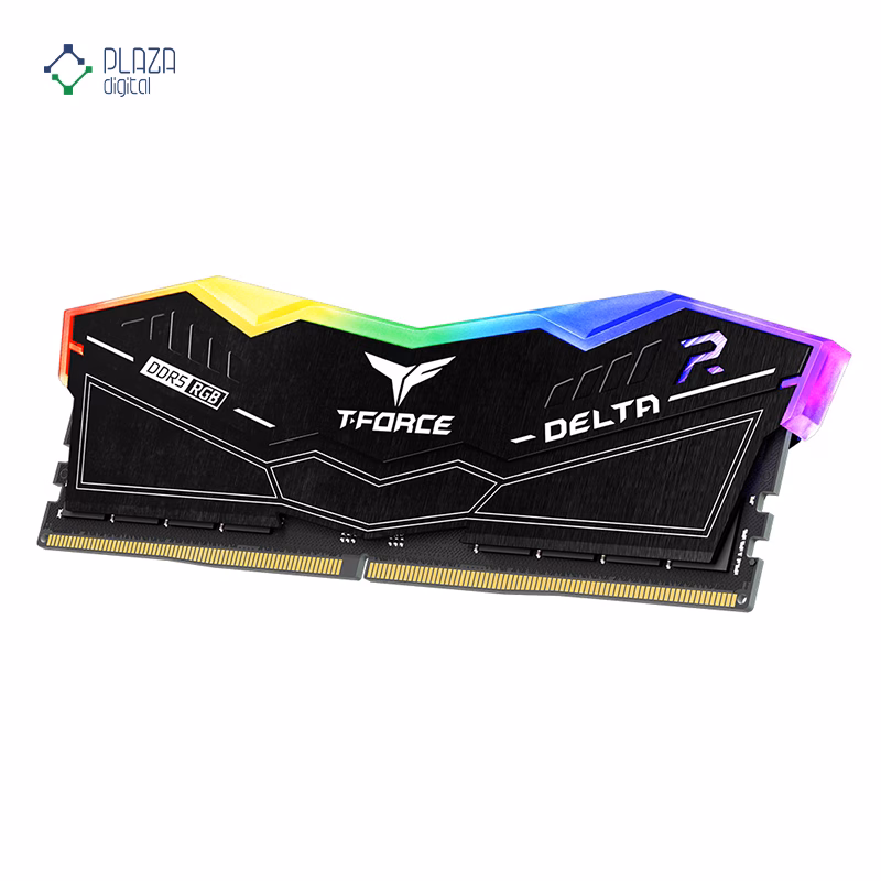 رم کامپیوتر DDR5 تیم گروپ مدل T-Force Delta RGB دو کاناله 5200 مگاهرتز CL40 ظرفیت 16 گیگابایت پلازا دیجیتال