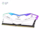 رم کامپیوتر DDR5 تیم گروپ مدل T-Force Delta RGB دو کاناله 5600 مگاهرتز CL38 ظرفیت 32 گیگابایت رنگ سفید پلازا دیجیتال