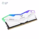 رم کامپیوتر DDR5 تیم گروپ مدل T-Force Delta RGB دو کاناله 5600 مگاهرتز CL38 ظرفیت 32 گیگابایت رنگ سفید پلازا دیجیتال