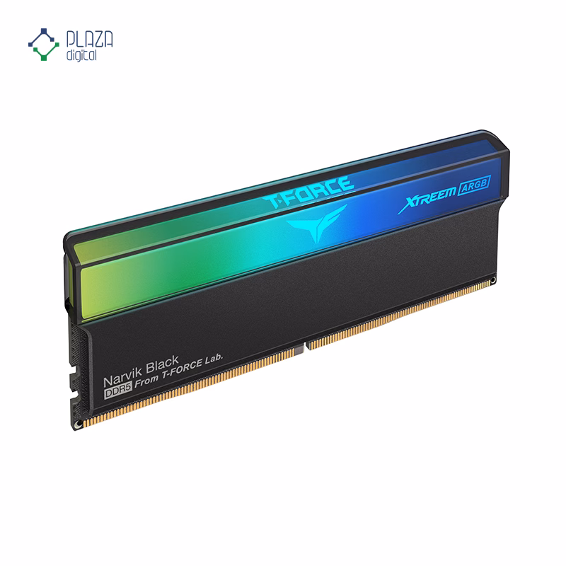 رم کامپیوتر DDR5 تیم گروپ مدل T-Force XTREEM ARGB دو کاناله 6000 مگاهرتز CL38 ظرفیت 32 گیگابایت رنگ مشکی پلازا دیجیتال