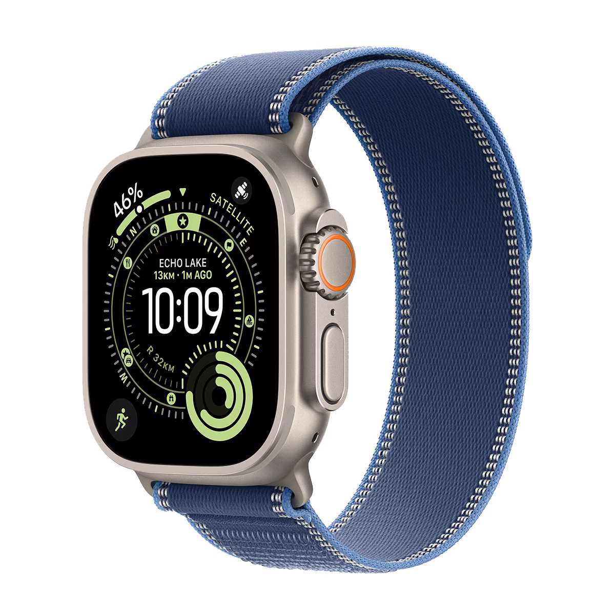 ساعت هوشمند اپل مدل Ultra 3 Trail Loop 49mm بدنه تیتاتیوم بند سرمه ای پلازادیجیتال