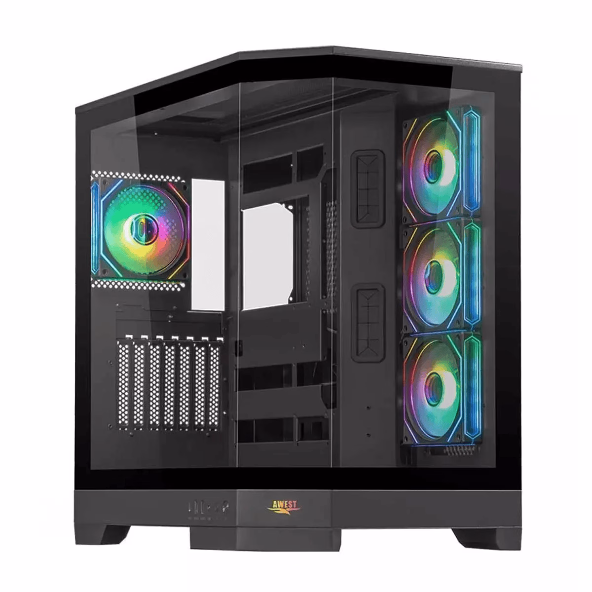 کیس کامپیوتر گیمینگ اوست مدل GT-AQ1-MB مشکی پلازادیجیتال