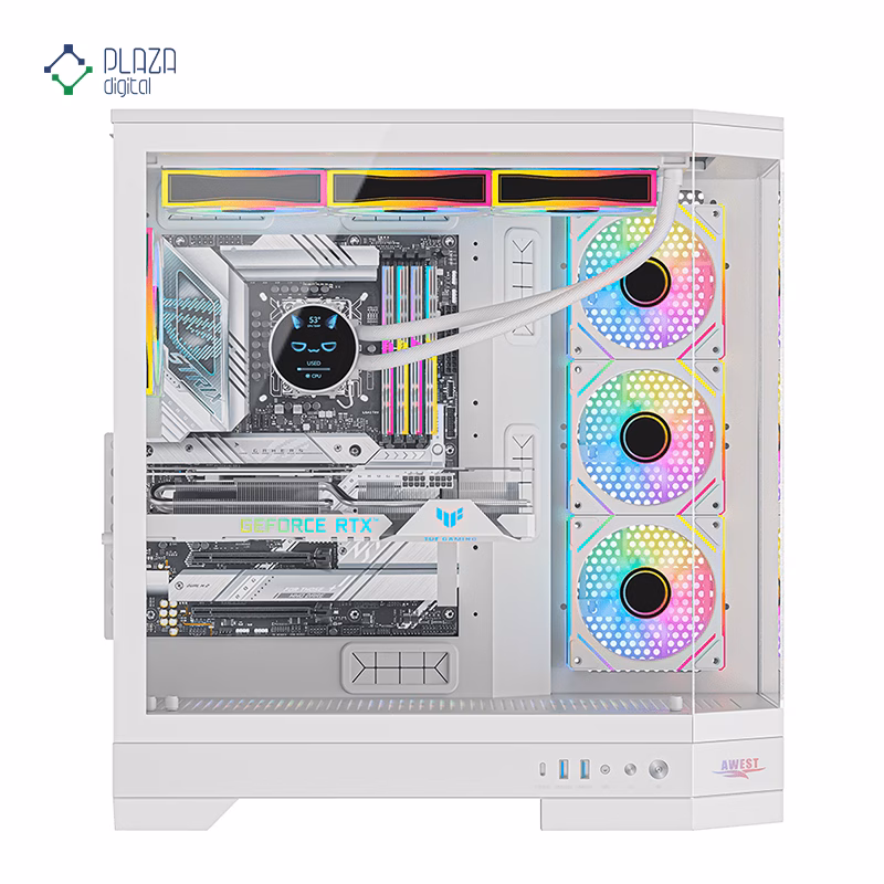 کیس کامپیوتر گیمینگ اوست مدل GT-AQ1-MW پلازادیجیتال