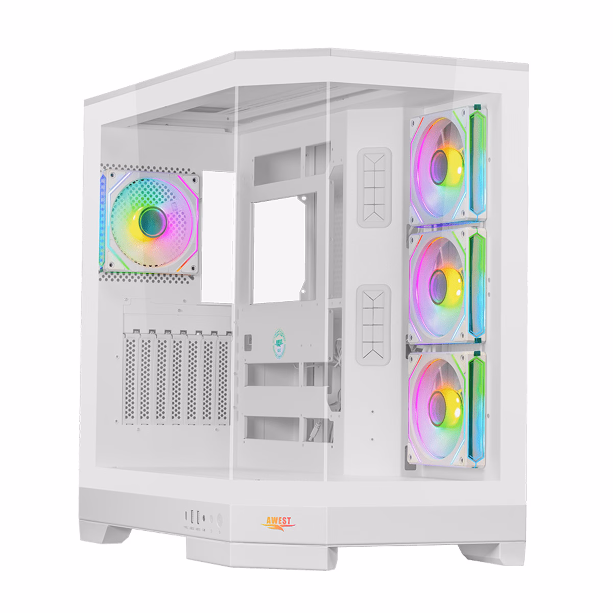 کیس کامپیوتر گیمینگ اوست مدل GT-AQ1-MW پلازادیجیتال