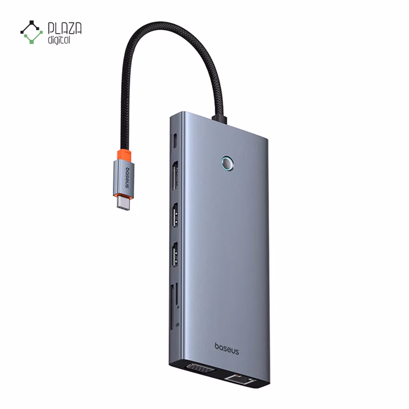 هاب Type-C باسئوس 13 پورت مدل PortalJoy B00053002811-00 پلازادیجیتال