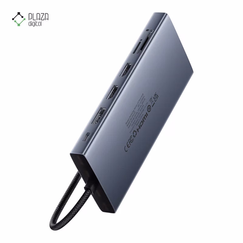 هاب Type-C باسئوس 13 پورت مدل PortalJoy B00053002811-00 پلازادیجیتال