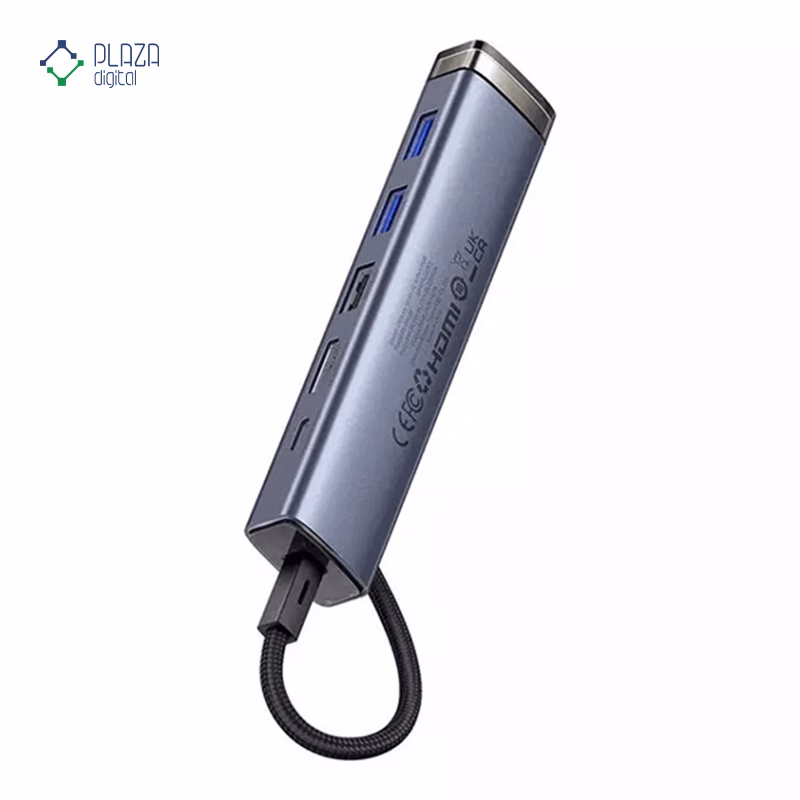 هاب Type-C باسئوس 6 پورت مدل UltraJoy AIR Series B00052802811-01 پلازادیجیتال