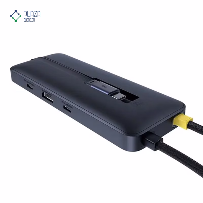هاب Type-C باسئوس 6 پورت مدل Dual Fast Charging B00070902123-00 پلازادیجیتال