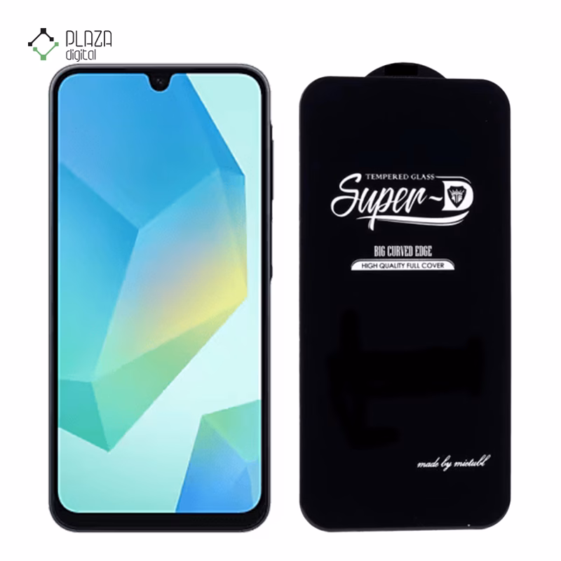 گلس شیشه ای گوشی سامسونگ Galaxy A16 مدل Super D پلازادیجیتال