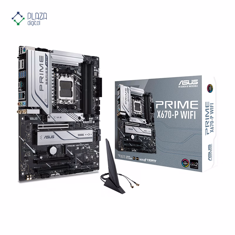 جعبه مادربرد ایسوس مدل PRIME X670-P WIFI D5 پلازا دیجیتال