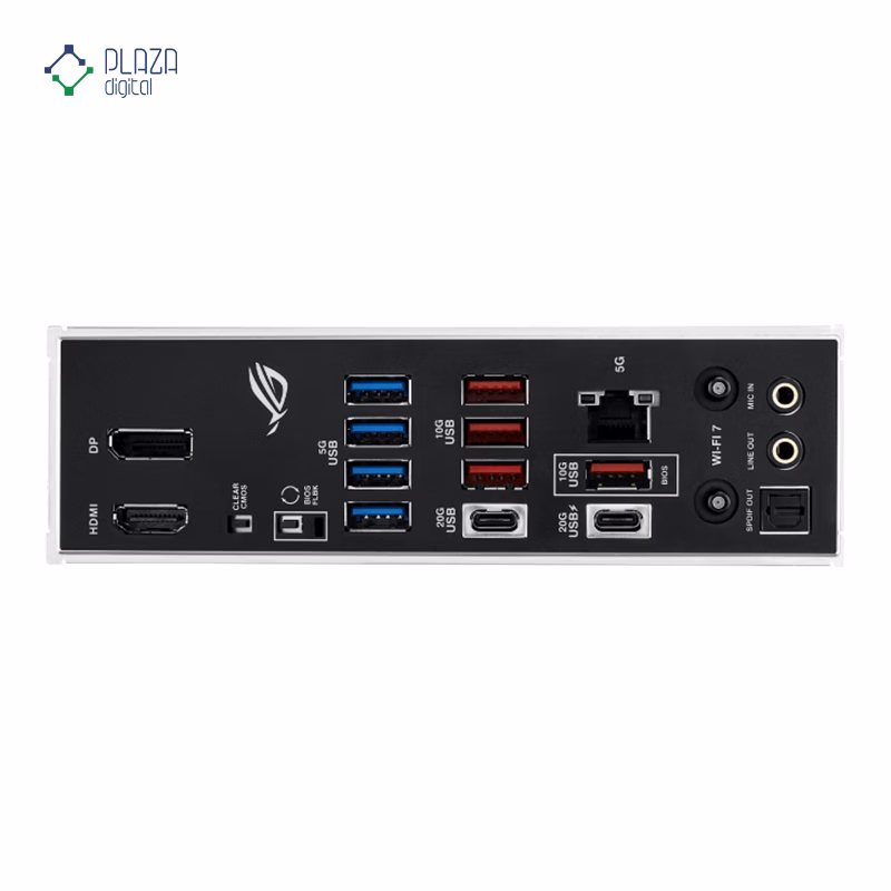 درگاه های مادربرد ایسوس مدل ROG STRIX Z890-H GAMING WIFI D5 پلازا دیجیتال