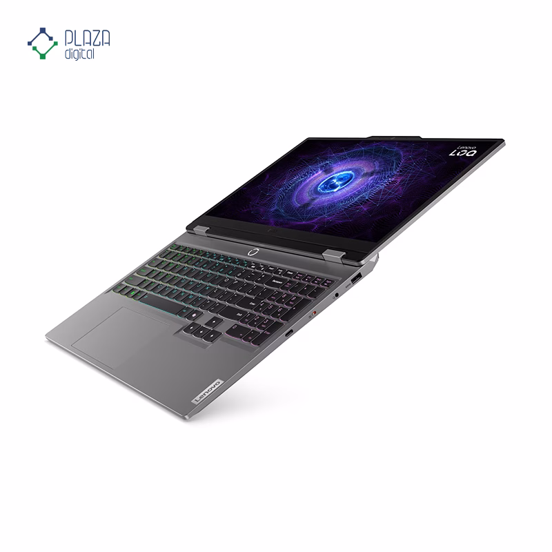 نمای باز شده لپ تاپ گیمینگ لنوو 15.6 اینچی مدل LOQ 15IRX9 i5 13450HX 24GB 512GB RTX4050 پلازا دیجیتال