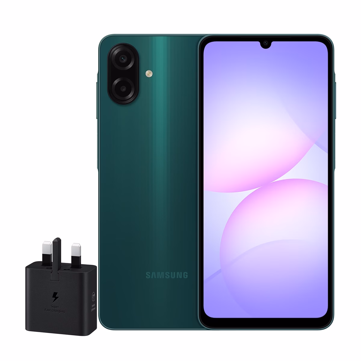 گوشی موبایل سامسونگ مدل Galaxy A07 4G ظرفیت 64 گیگابایت رم 4 گیگابایت - ویتنام همراه شارژر 25 وات سامسونگ رنگ سبز پلازا دیجیتال